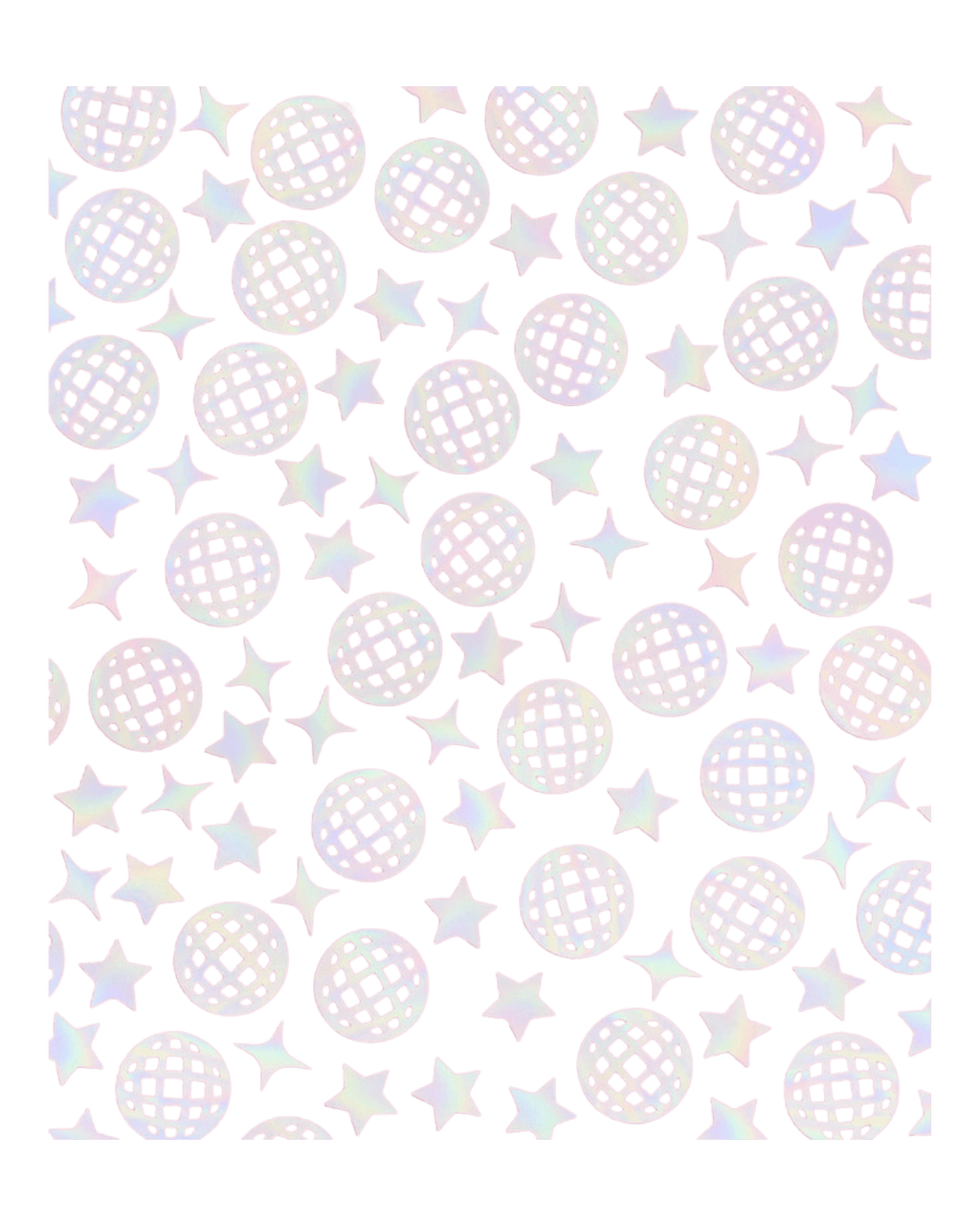 Iridescent disco ball and star confetti custom theme from Parte Haus party supply store in Bethesda MD