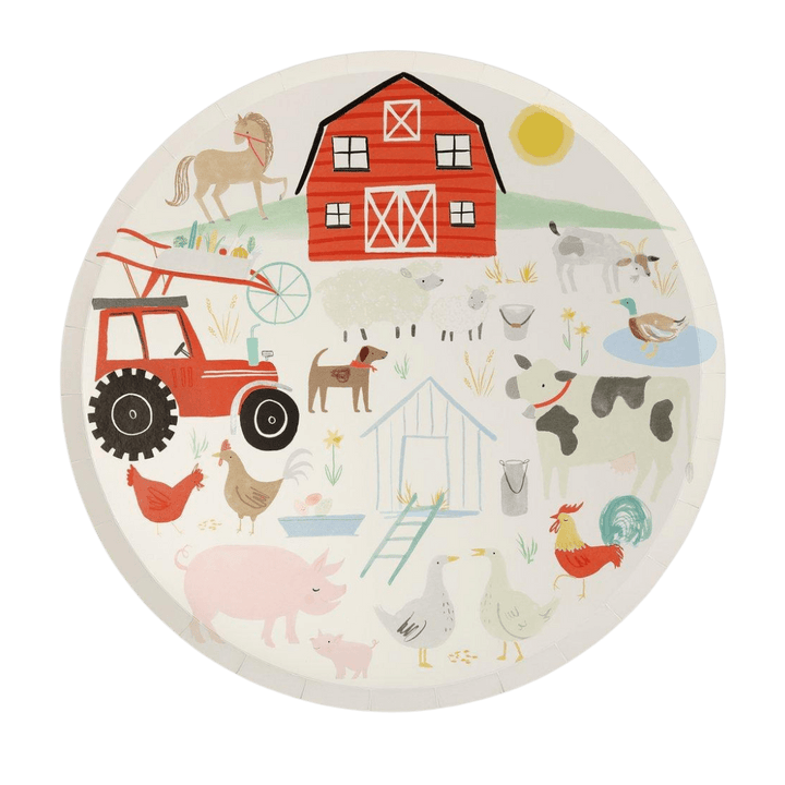 Farm and Animals Large Dinner Plates
