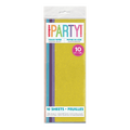 Yellow tissue paper pack with pastel accents for celebrations from Parte Haus party supply store in Bethesda Maryland