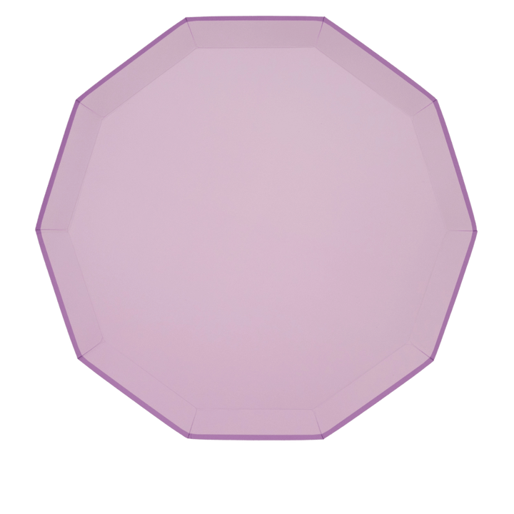 Lilac Premium Decagon Large Dinner Plates