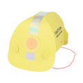 Yellow construction hat paper hat with warning text construction theme from Parte Haus party supply store in Bethesda MD