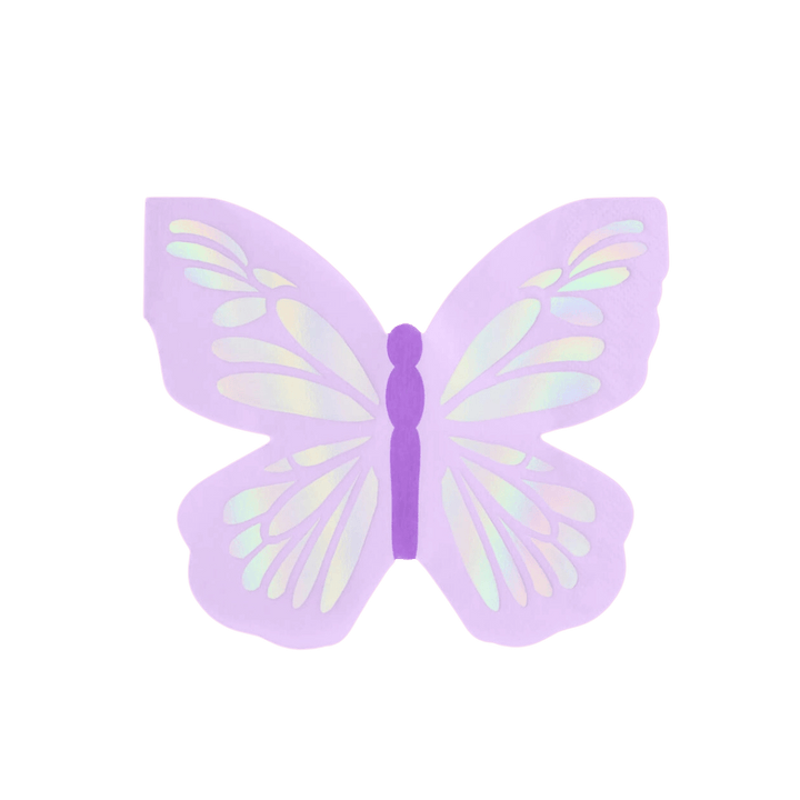 Purple Butterfly Cocktail Napkins