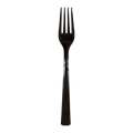 Black plastic fork sleek utensil for modern celebrations from Parte Haus party supply store in Bethesda MD