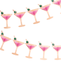 Pink martini glass garland banner for celebration theme from Parte Haus party supply store in Bethesda MD