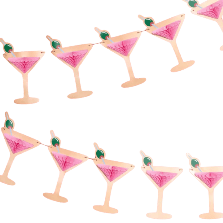 Pink Martini Banner - 3D Paper Banner