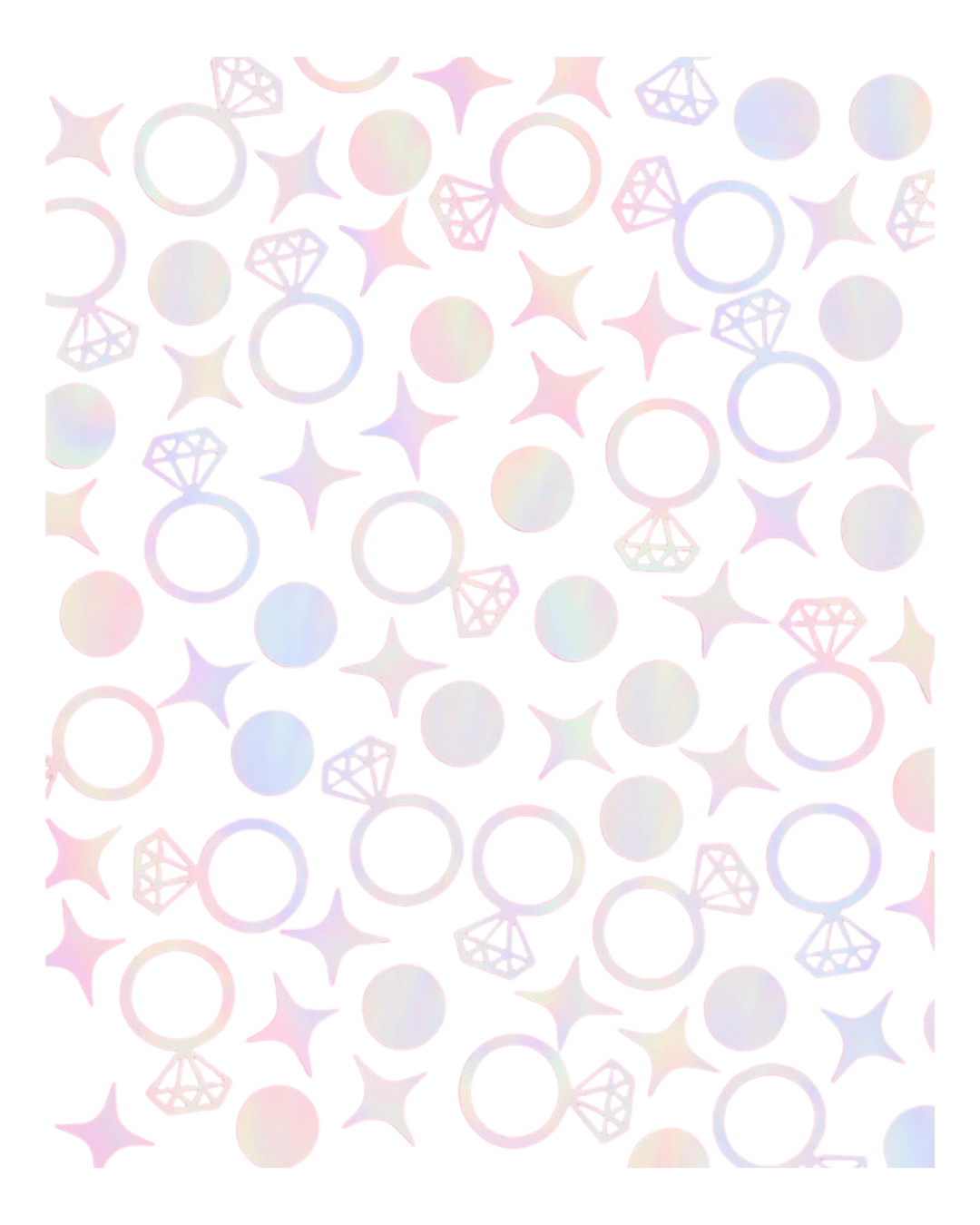 Iridescent Foil Ring Confetti Party Popper