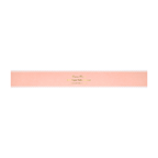 Pink paper table runner with scalloped edges for elegant celebrations from Parte Haus party supply store in Bethesda MD.