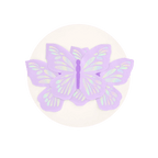 Lavender butterfly cake topper with shimmer wings for birthday from Parte Haus party supply store in Bethesda Maryland