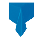 Blue table cover rectangular shape for birthday or event from Parte Haus party supply store in Bethesda Maryland