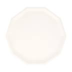 White octagon plate with simple modern design from Parte Haus party supply store in Bethesda Maryland