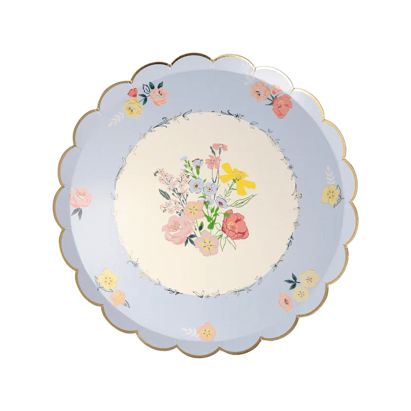 Floral English Garden Appetizer Plates