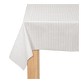 White striped tablecloth modern table decor from Parte Haus party supply store in Bethesda Maryland