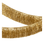 gold metallic fringe garland with shiny tinsel look for celebration from Parte Haus party supply store in Bethesda MD