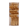 Gold birthday candles with wavy shapes birthday theme from Parte Haus party supply store in Bethesda, Maryland