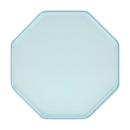 Light blue octagon plate simple design for birthday from Parte Haus party supply store in Bethesda Maryland