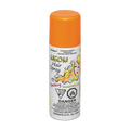 Neon orange hair spray can with colorful label for costume celebrations from Parte Haus party supply store in Bethesda MD.