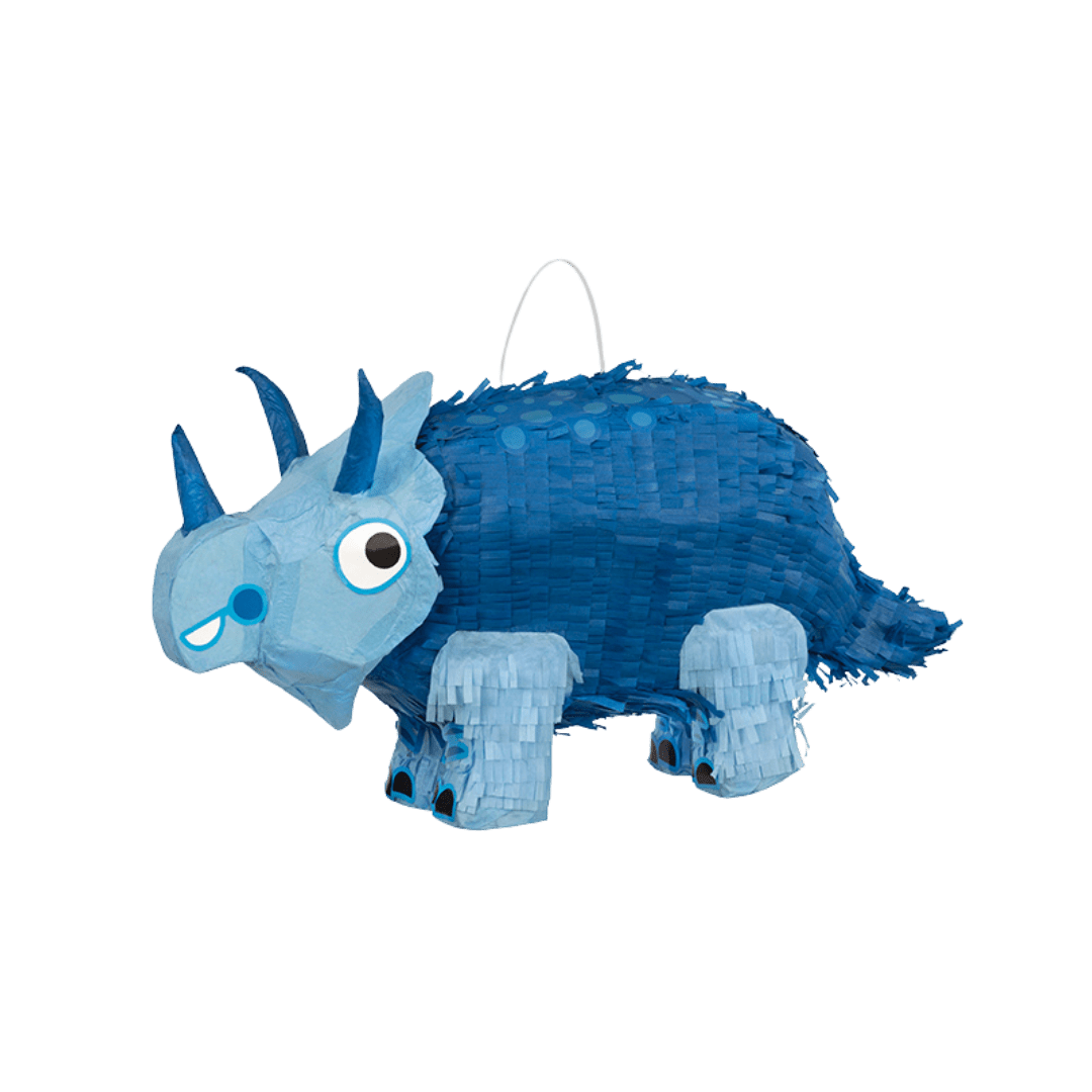 Blue and Green Dinosaur Mini Piñata -17" x 6"x 12"