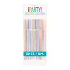 Multicolor flexible straws pack for birthday celebration drinks from Parte Haus party supply store in Bethesda MD