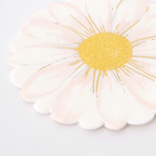 White and yellow daisy napkin floral birthday from Parte Haus party supply store in Bethesda Maryland