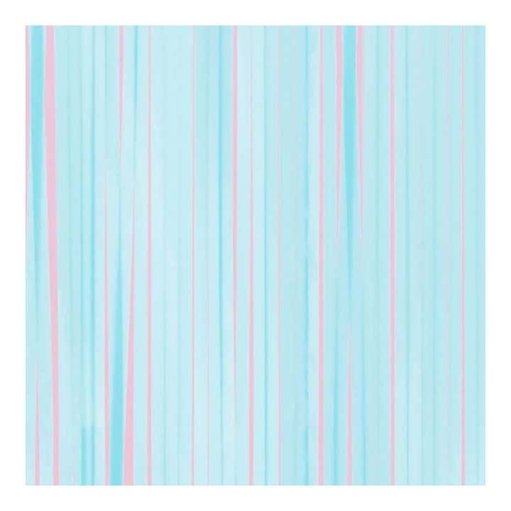 Matte Blue Bachelorette/Baby Shower Party Curtain Backdrop