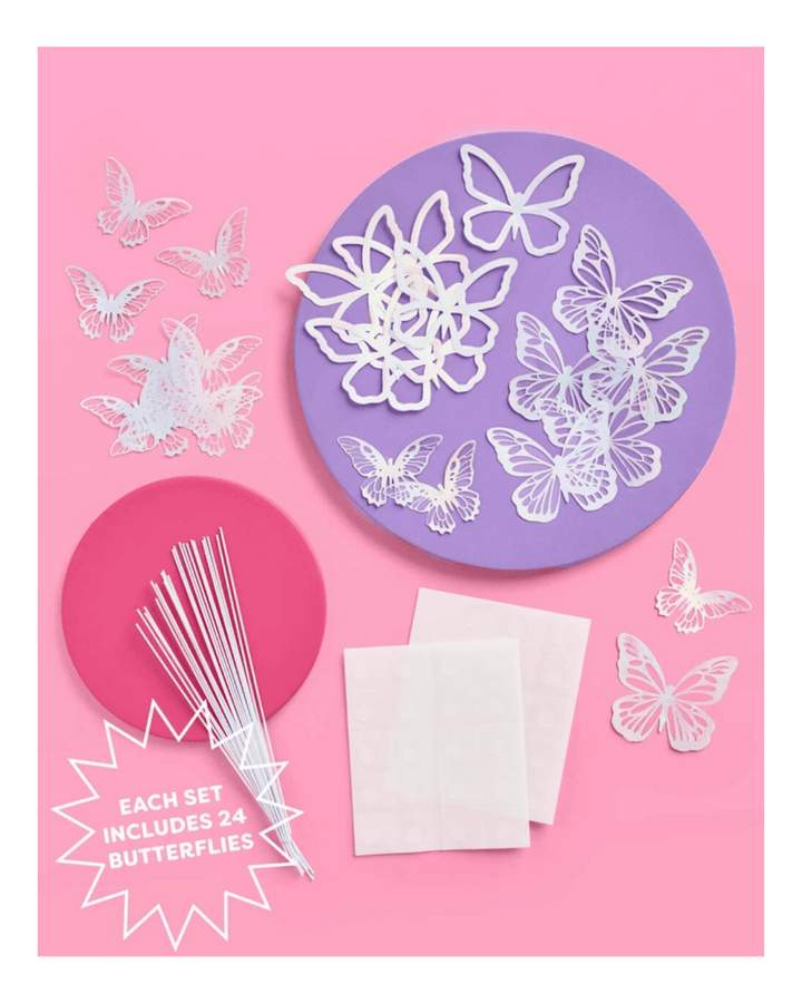 Iridescent Butterfly Cake Topper