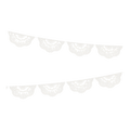 White paper banner garland with scalloped edges holiday decor from Parte Haus party supply store in Bethesda MD