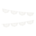 White paper banner garland with scalloped edges holiday decor from Parte Haus party supply store in Bethesda MD