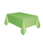 Light green tablecloth rectangular for birthday from Parte Haus party supply store in Bethesda MD.