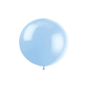 Light blue balloon round single balloon for birthday celebration from Parte Haus party supply store in Bethesda MD.