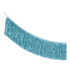 Blue fringe garland shiny metallic hanging streamer decoration festive from Parte Haus party supply store in Bethesda Maryland