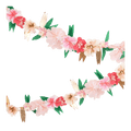 Pink and gold floral garland with green leaves for spring from Parte Haus party supply store in Bethesda MD.