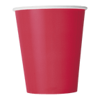 Red cup paper party cup with white rim for celebration from Parte Haus party supply store in Bethesda Maryland