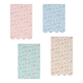 Pastel floral paper napkins with scalloped edges for spring from Parte Haus party supply store in Bethesda Maryland