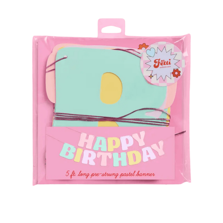 Pastel "Happy Birthday" Banner