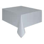 White table cover rectangular plain for classic events from Parte Haus party supply store in Bethesda Maryland