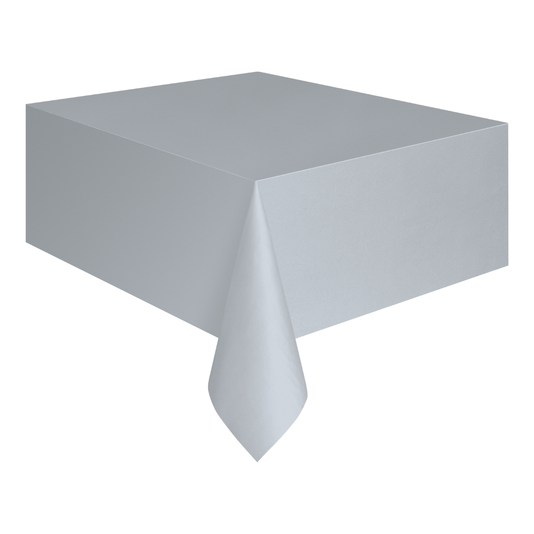 White table cover rectangular plain for classic events from Parte Haus party supply store in Bethesda Maryland