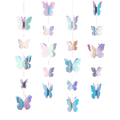 Iridescent butterfly garland shimmering hanging decor birthday theme from Parte Haus party supply store in Bethesda MD