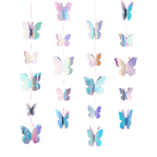 Iridescent butterfly garland shimmering hanging decor birthday theme from Parte Haus party supply store in Bethesda MD