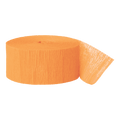 Orange crepe paper streamer roll for birthday or celebration from Parte Haus party supply store in Bethesda MD