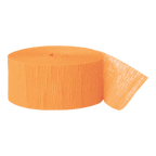 Orange crepe paper streamer roll for birthday or celebration from Parte Haus party supply store in Bethesda MD