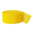 Yellow crepe streamer roll for birthdays from Parte Haus party supply store in Bethesda MD