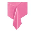 Pink tablecloth solid color rectangle for birthday or baby shower from Parte Haus party supply store in Bethesda MD