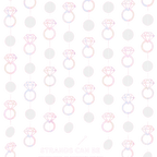 Pink bridal shower diamond ring garland decoration bachelorette theme from Parte Haus party supply store in Bethesda MD.