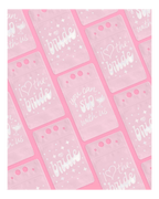 Pink bachelorette drink pouches with fun bridal sayings bridal shower theme from Parte Haus party supply store in Bethesda Maryland.
