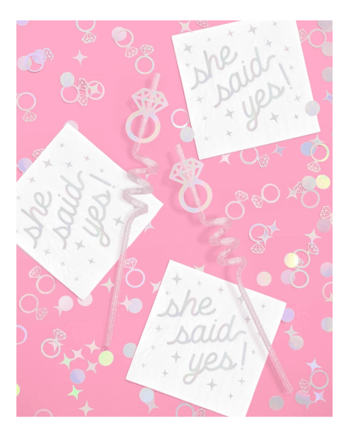 Iridescent Foil Ring Confetti Party Popper