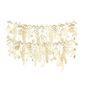 gold floral garland banner with leaf cutouts botanical theme from Parte Haus party supply store in Bethesda Maryland