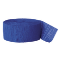 Royal blue streamer roll crepe paper for birthday celebration from Parte Haus party supply store in Bethesda MD
