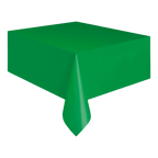 Green table cover solid rectangular tablecloth birthday from Parte Haus party supply store in Bethesda MD