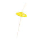 Yellow cocktail umbrella drink pick tropical summer from Parte Haus party supply store in Bethesda Maryland