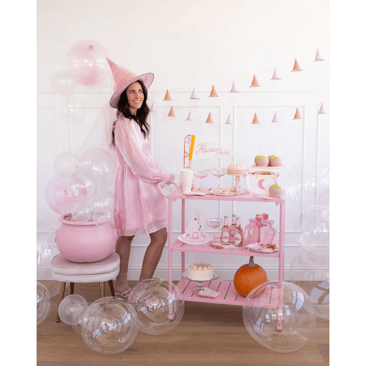 Pink Witch Hat Banner